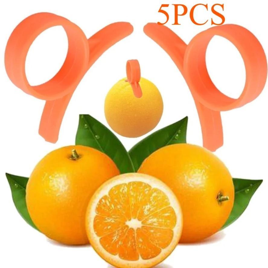 5Pcs Household Practical Orange Grapefruit Peeler Fruit Peeler Slicer Cutter Convenience Lemon Fruit Slicer Ring Type Gadgets