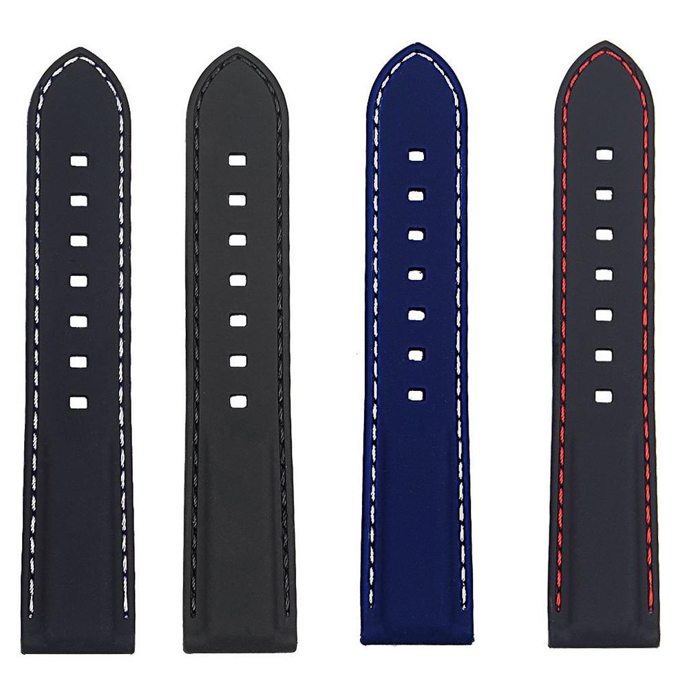 Fashion Soft Silicone Watch Strap Band Buckle Watchband Replacement Wristband