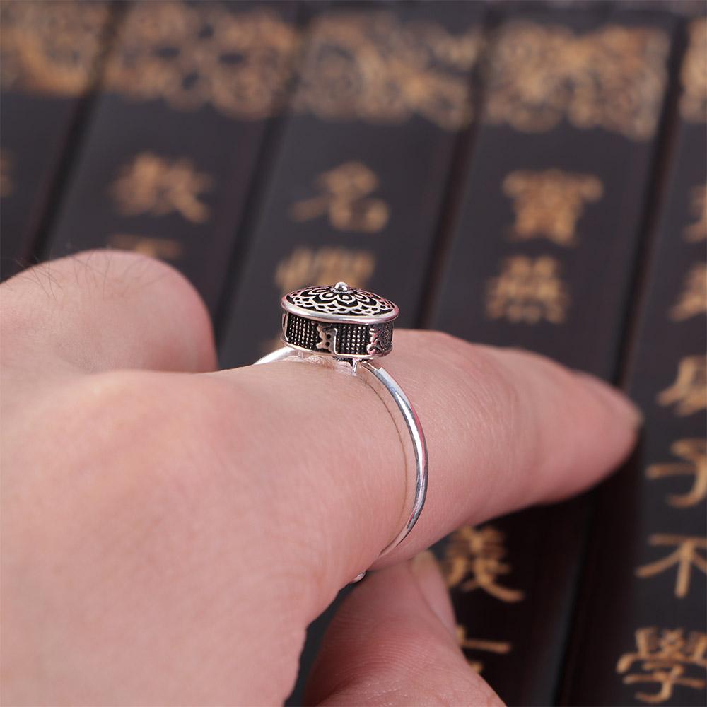 Gift Hua Tai Sui Buddhism Amulet Opening Ring Female Rings Ethnic Style Ring Korean Style Ring
