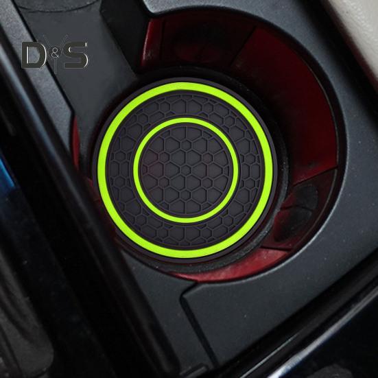 2 bucăți suport de pahare pentru mașină, rezistent la căldură, design anti-alunecare, model de caneluri, rezistent la apă, suport universal pentru pahare, accesorii de interior auto