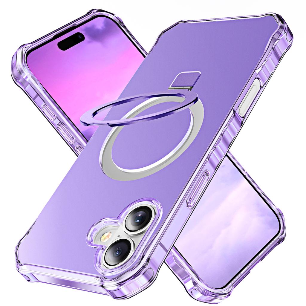 For iPhone 16 Plus Case Small Wavy Edge Compatible with MagSafe Anti-Drop PC+TPU Phone Cover