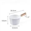Easy To Clean Long Handle Water Scoop Plastic 1300ML Water Ladle Water Dipper Bath