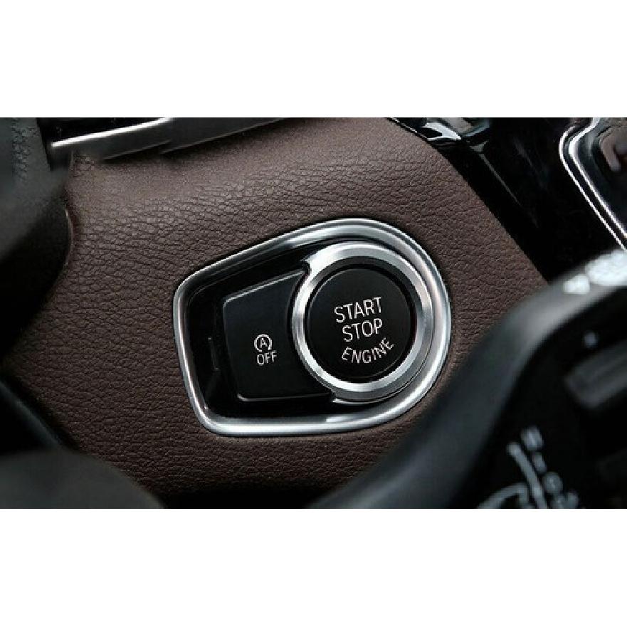 One-Click Startup Button Matte Silver For BMW 3 4 Series GT Cover Trim 2013-