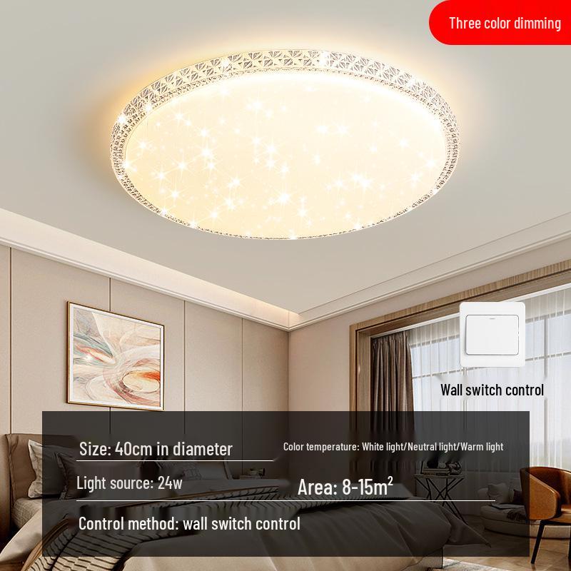 Luxury Crystal LED Ceiling Light for Bedroom, Study, Living, and Dining Rooms