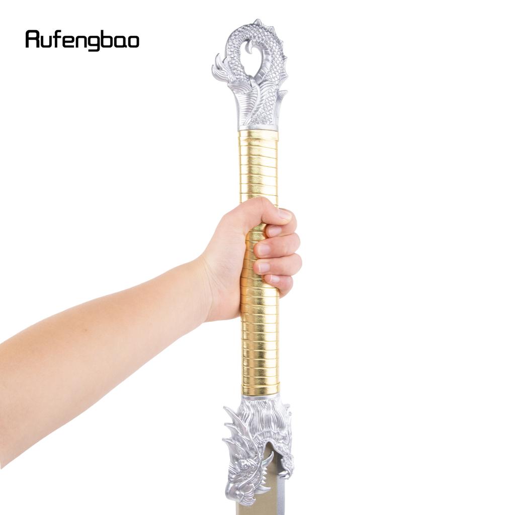 White Yellow Wooden Sword Fashion Wood Machete Decorative Cospaly Sword Halloween Mace Crutch Wand Crosier Sword 106cm