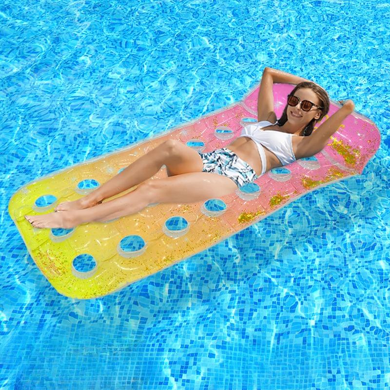Versatile Inflatable Pool Foldable Water Hammock Lounger for Adults, Ideal for Swimming Pool, Beach, Water Activities