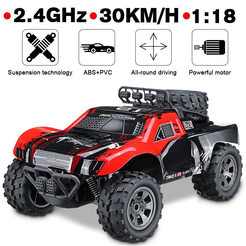 1:18 Vehicle 50 KM/H Red/Grey Remote Control Car High Speed RC Electric Truck Off-Road