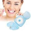 50m Mint-flavored Dental Floss Blue Triangle Boxed Disposable Dental Floss Stick Tooth Cleaning Portable Floss Roll, 2 Pieces less