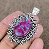 Pink Triplet Opal Gemstone 925 Sterling Silver Jewelry Pendant 2.36" KKG-732