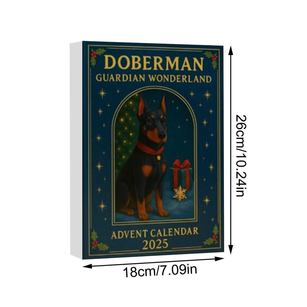 Christmas Advent Calendar Acrylic Christmas Dog Advent Calendar Retriever Dog Advent Calendar Ornaments Festive for 24-day Advie