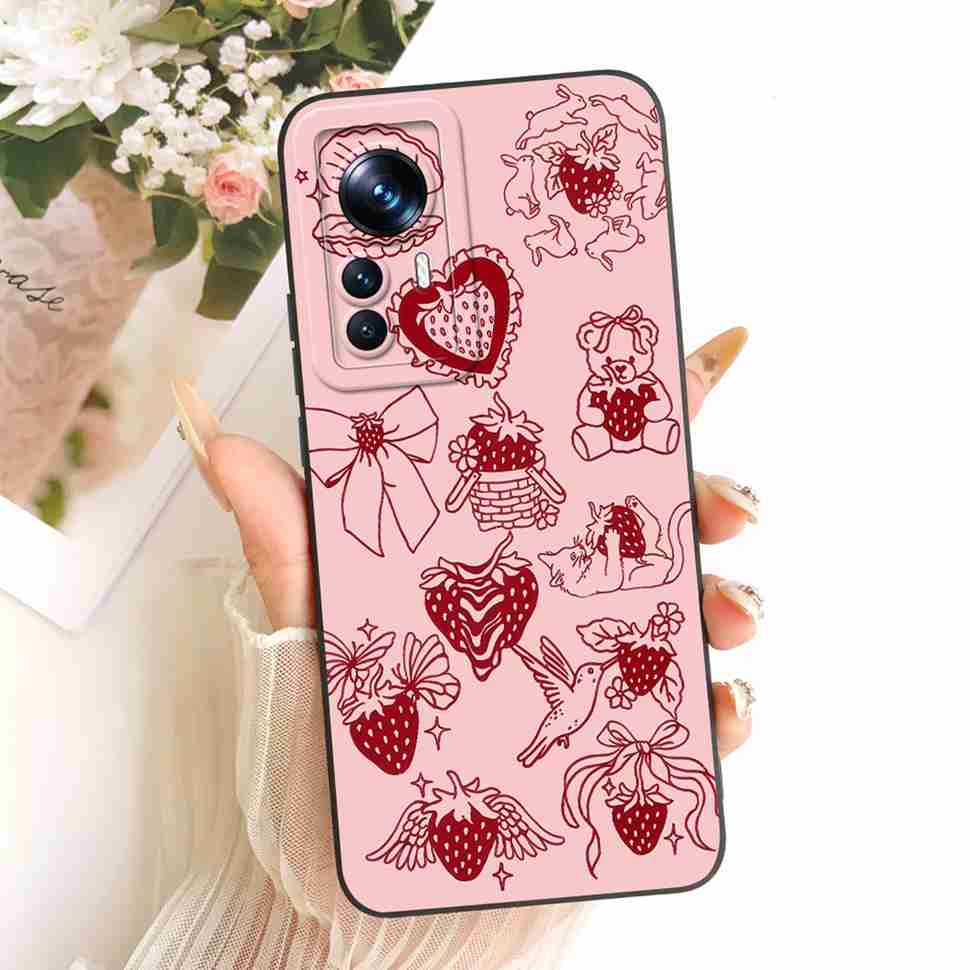 For Xiaomi Mi 12T Case 22071212AG Cute Cartoon Cat Panda Silicone Back Cover For Xiaomi Mi 12t Bumper Phone Cases Fundas
