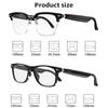 Intelligente Brille, Bluetooth-Anruf, Sprachassistent, Musik hören, Audio-Brille, intelligente Sport-polarisierte Sonnenbrille, Anti-Blau-Brille