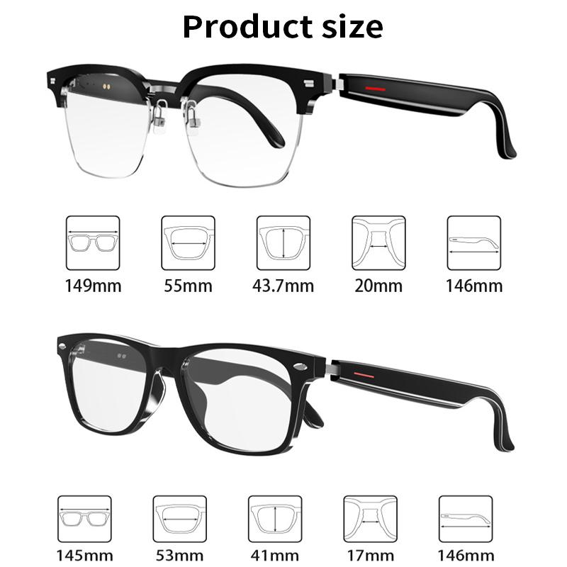 Intelligente Brille, Bluetooth-Anruf, Sprachassistent, Musik hören, Audio-Brille, intelligente Sport-polarisierte Sonnenbrille, Anti-Blau-Brille