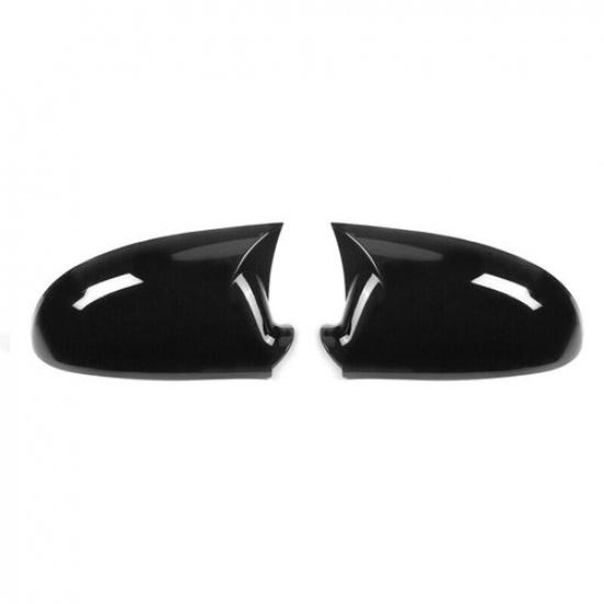 OX Horn Mirror Cover Cap Gloss Black Style For Volkswagen VW Jetta MK5 2005-2010