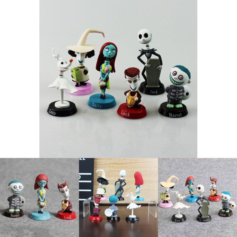 Nightmare Before Christmas Jack Skellington Figurines Set For Play Or Display