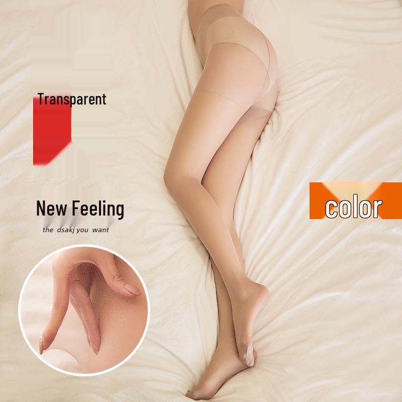 Ultra-Thin Invisible Black Silk Anti-Ladder Pantyhose for Women