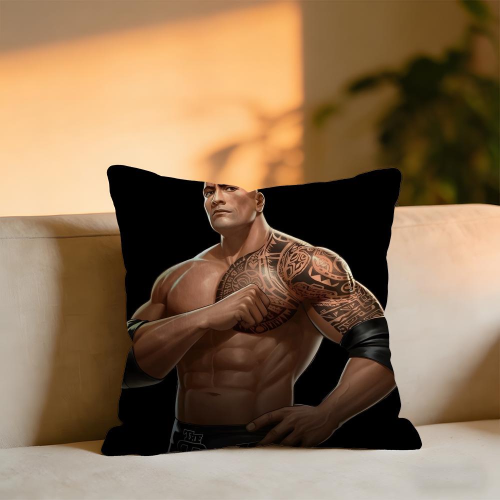 

Dwayne JohnsonThe Rock Face America DDwayne JJohnson Cushion Cover Cozy Velvet Throw PillowSoft Warm Cushion For Sofa Bed 30x30 cm