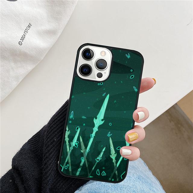 Genshin Impact Elements Phone Case Cover For iPhone 17 Air 15 16 16e 13 14 12 11 Pro Max Coque For Apple Plus fundas