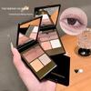 Kakashow Aurora Shimmer Three-Color Matte & Glitter Earth Tones Eyeshadow Palette