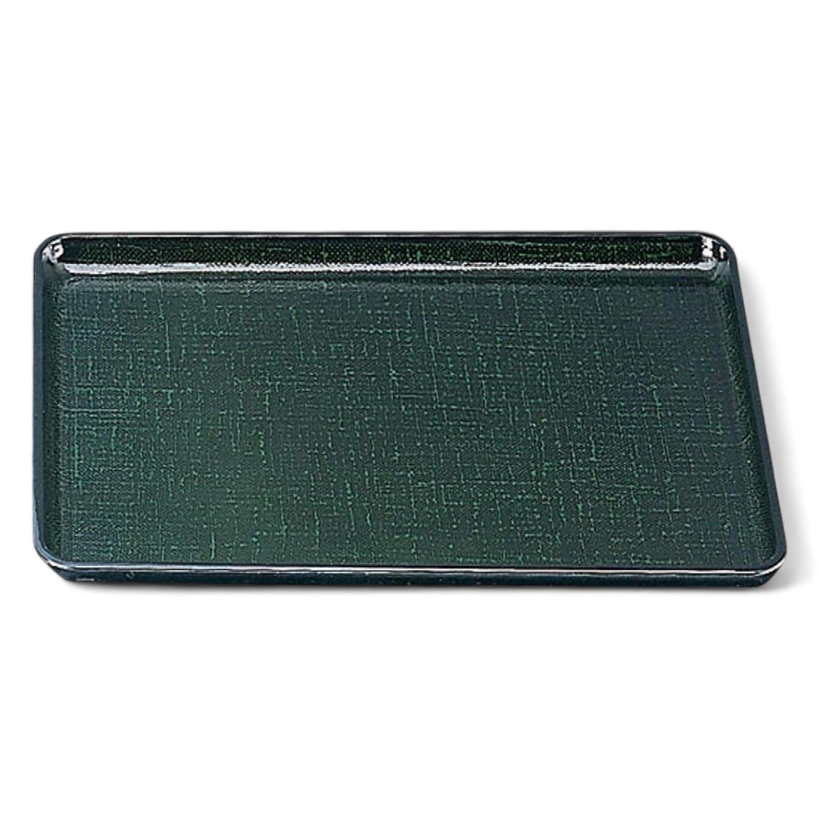 

Long Kasuri Tray Green Kasuri 33cm Lacquerware Made in Japan Dishwasher Safe J-kitchens 1-Shaku Heat-Resistant (Tray/Tray) Non-Slip Heat-Resistant