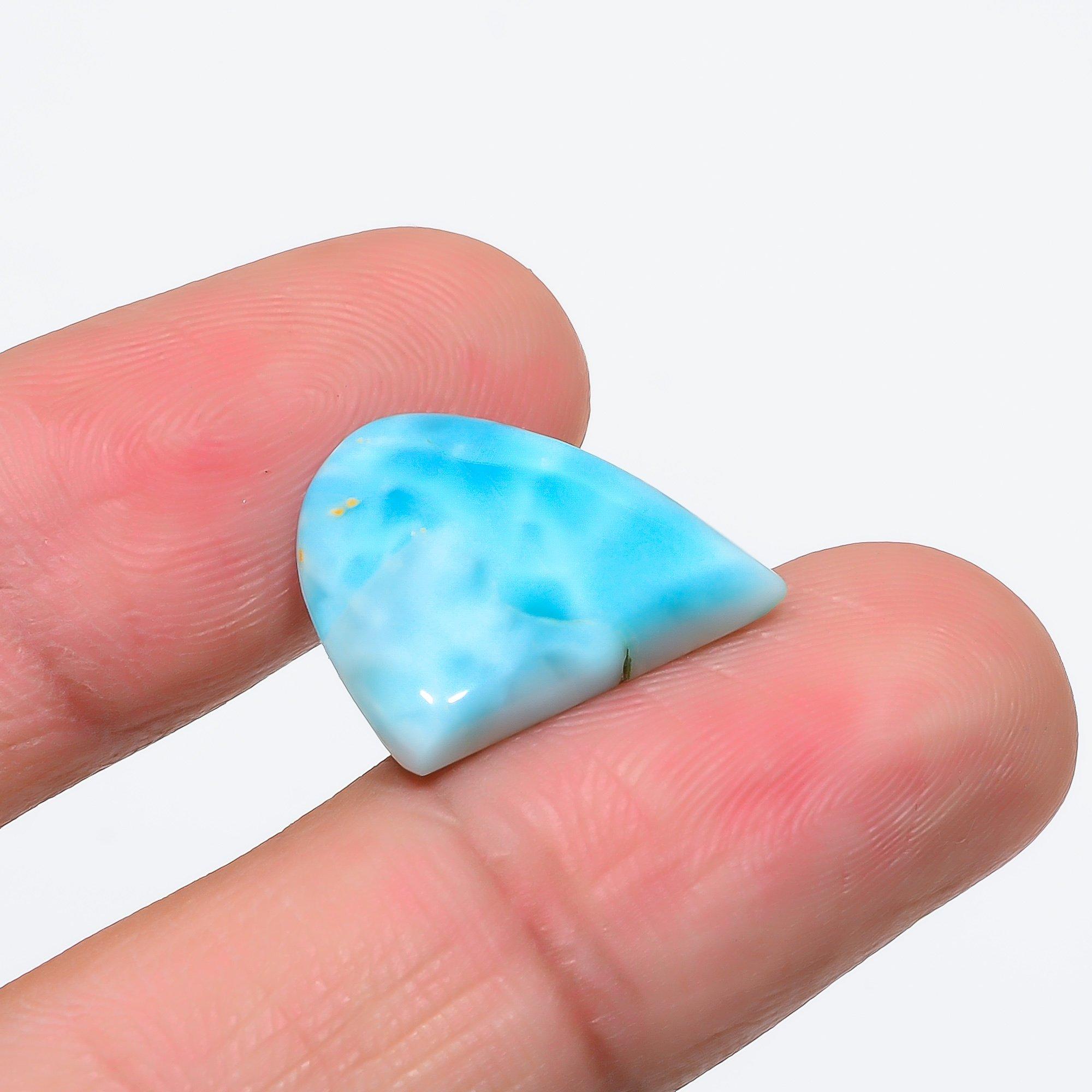 

Republic Larimar 2x1.6mm Natural Cabochon Fine Loose 9.9Cts. k9E35 синий