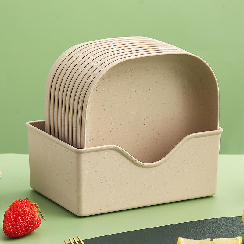 Japanese-Style Creative Plastic Bone Dish with Base