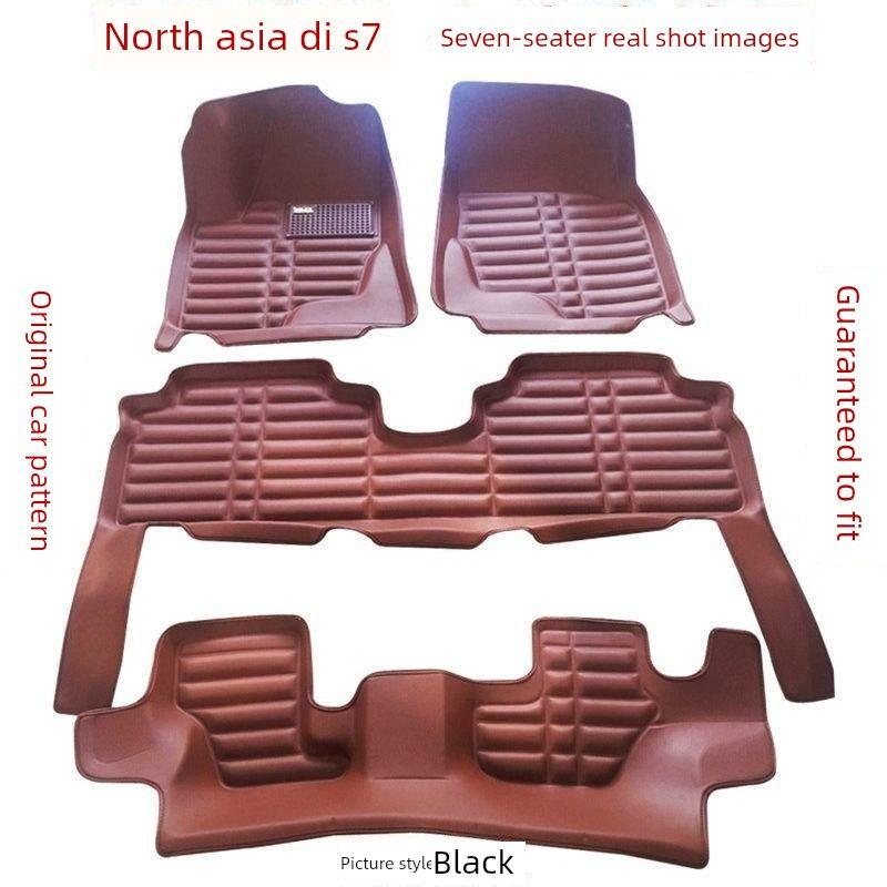 Byd S7 Special Car Floor Mats for 15, 16, and 17 Models, Seven-Seater Full Coverage, Complete Set of Floor Mats