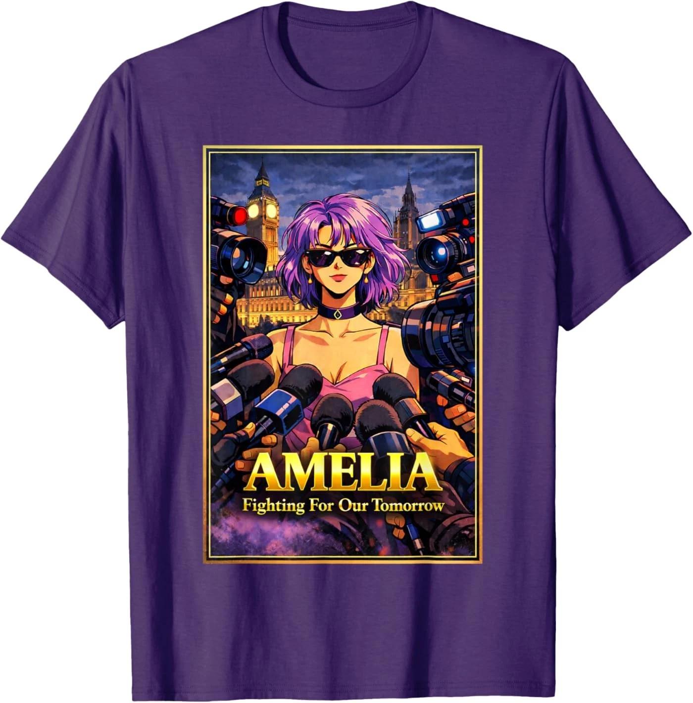 Amelia Fighting for Our Future Union Jack British England Unisex T-Shirt M