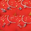 925 Silver Lantern Chinese Knot Charms New Year's Traditional Beads Fit 3mm 925 Exquisite Bracelets Fashion DIY Jewelry Gifts