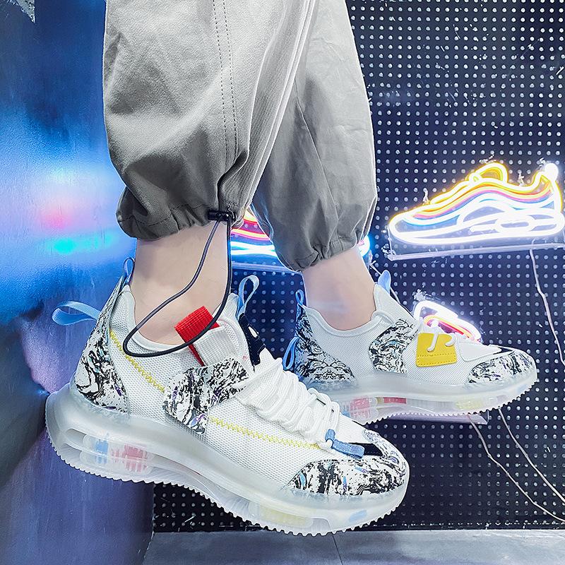 New Men's Sports Shoes Fashion Mesh Breathable Sports Casual Basketball Shoes