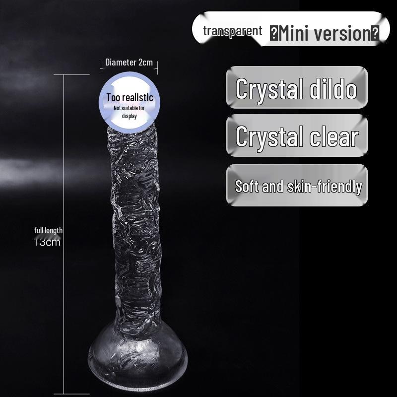 Long Love Transparent Realistic Dildo & Anal Plug for Women