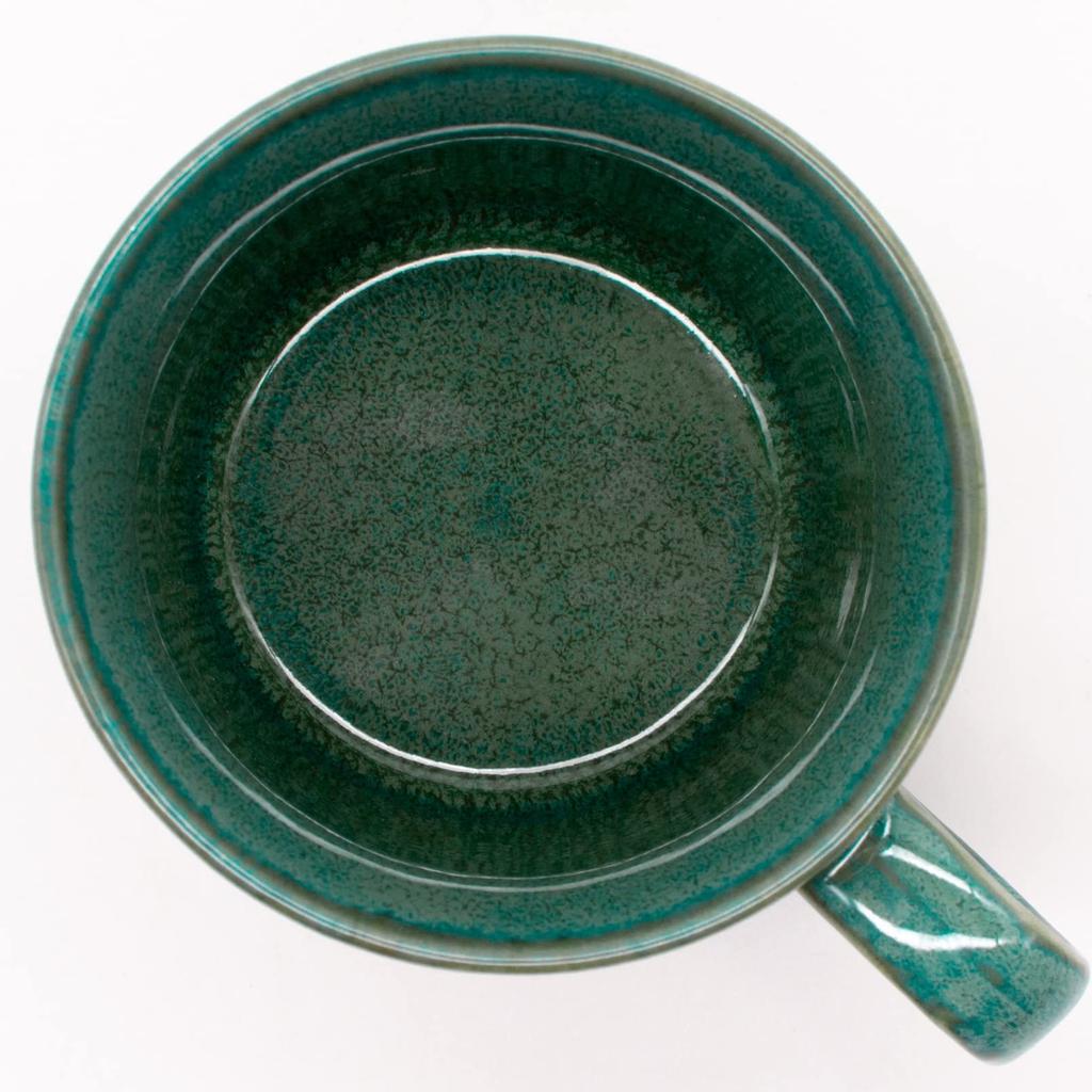 Aito Seisakusho [Natural Color] Mug Large Approx. 320ml Green Simple Light Generous Gift Mino Ware Dishwasher Microwave Safe Made In Japan 517027