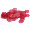 100 pièces bleu clair/vert clair/jaune clair/rouge clair jetons de Bingo en plastique 3/4 pouces (1,9cm)