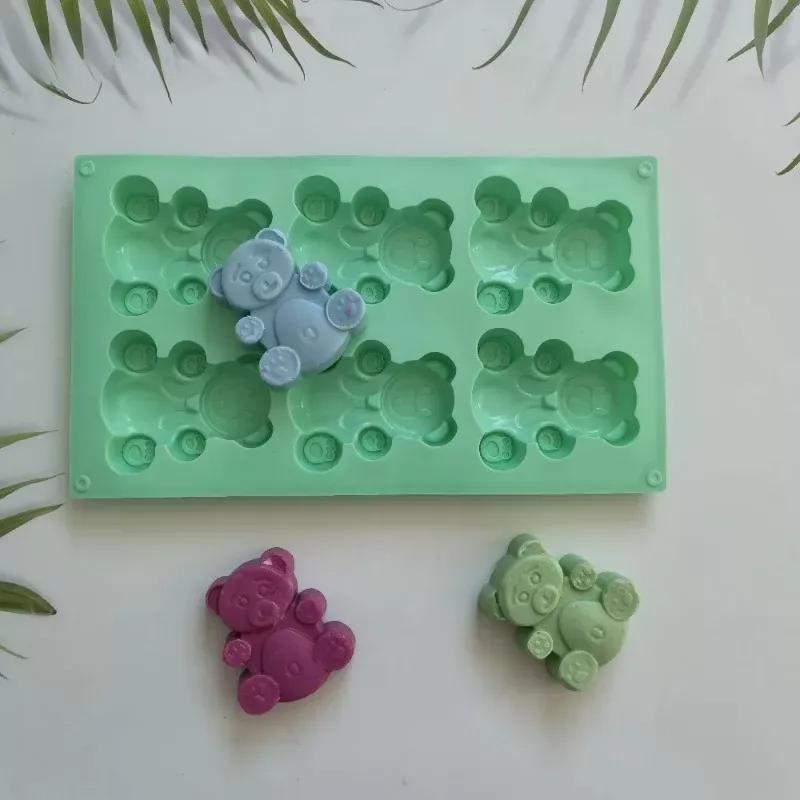Multi Style Bear Silicone Baking Mold Animal Cake Candy Jelly Chocolate Making Set Bunny Soap Candle Mould Ice Tray Gifts
