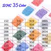 1225Pcs 5D Mosaic Round Diamond Set 60 Colors 5D Diamond Art Beads for DIY Diamond Art Crafts for Nail Art Jewelry Decoration