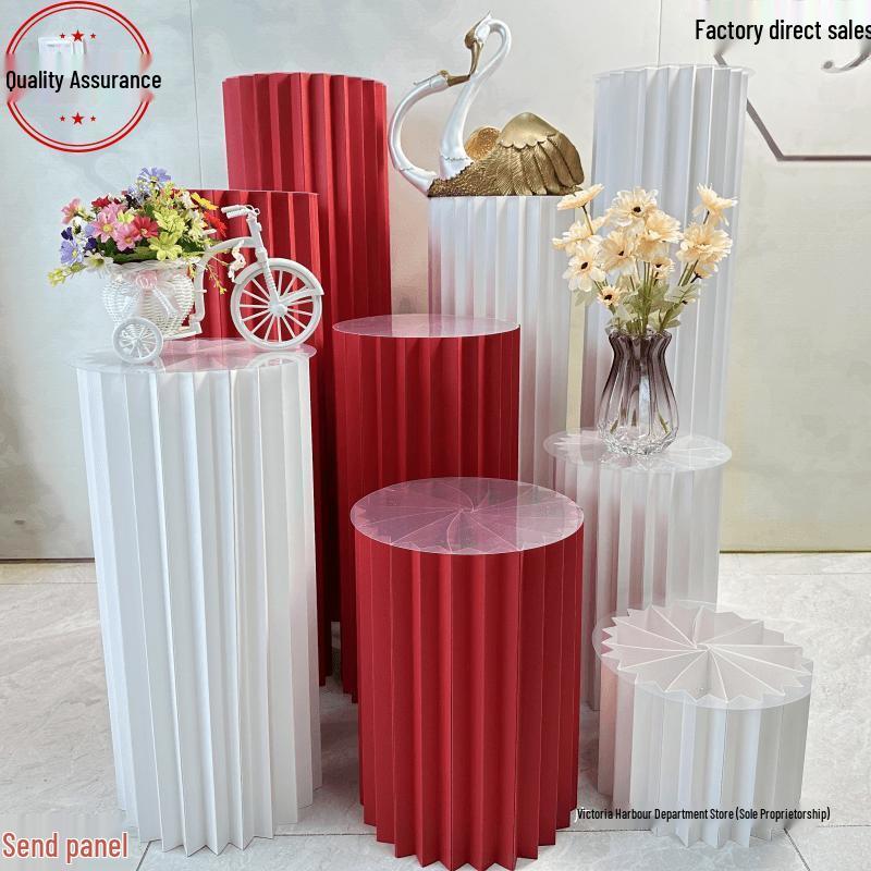 Origami Römische Säulenständer für Kuchen und Dekorationen