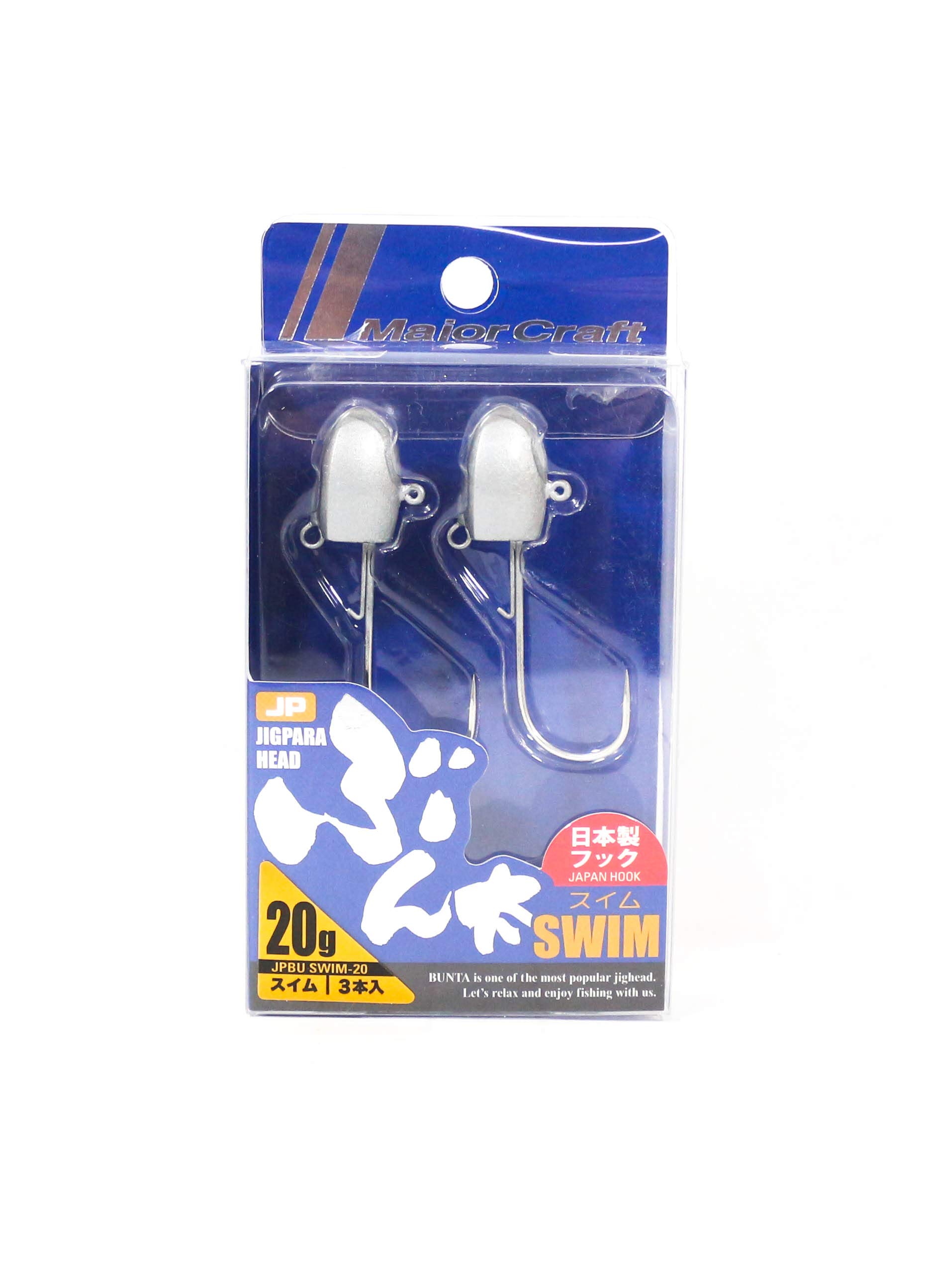 

Major Craft Jig Para Head Bunta Swim 20 г серебристый