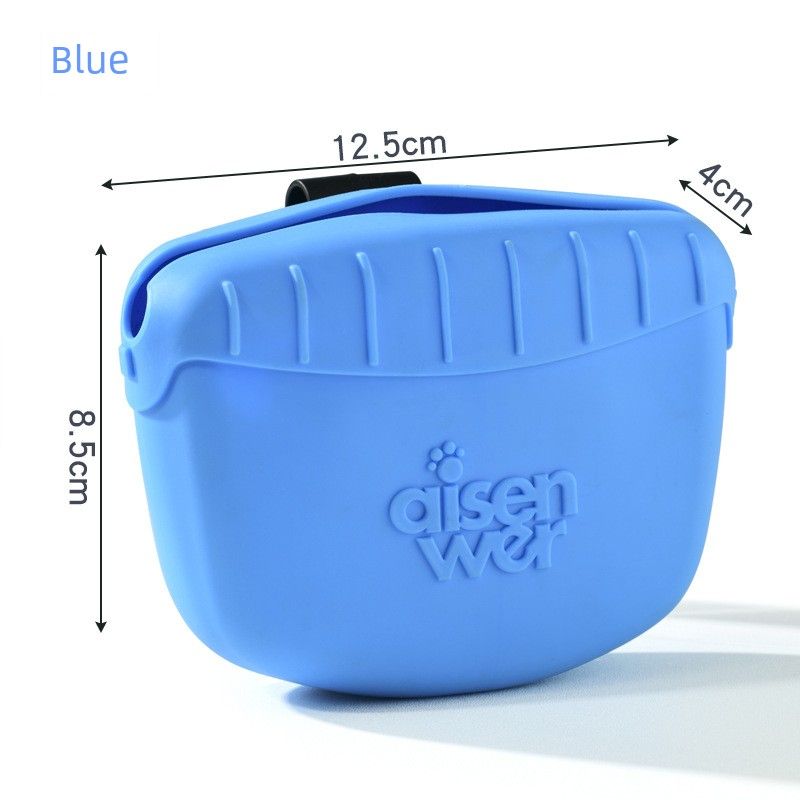 

Outdoor Dog Walking Equipment Waist Bag Feeding Snack Pack Portable Easy Pet Supplies Dog Training Bag Pet Bag Blue