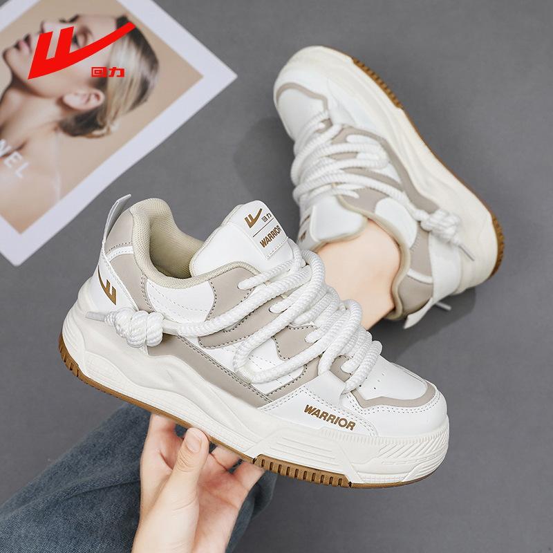 

Обувь Warrior Pull Back Board Shoes для мужчин и женщин, повседневная белая обувь, модная универсальная спортивная обувь для хлеба 45