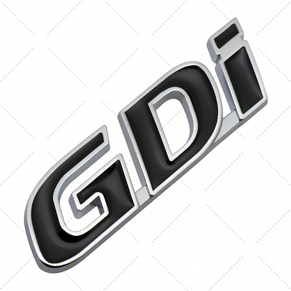 Hochwertige GDI Logo- und Karosserieaufkleber für Hyundai IX25, New Tucson, Santa Fe Modifikationen, Inklusive Kofferraumemblem.