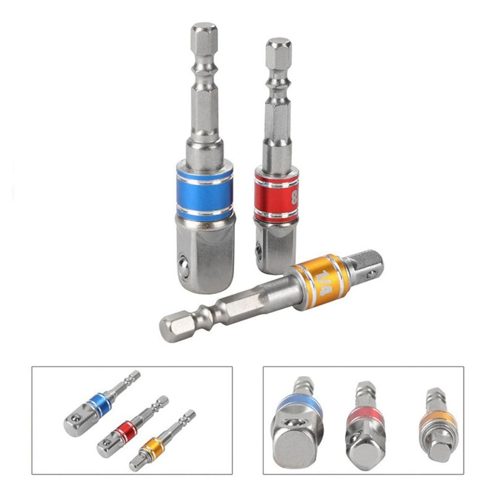 With Hex Shank Drill Socket Adapter Converter Drill Sockets Bit Driver Wrench