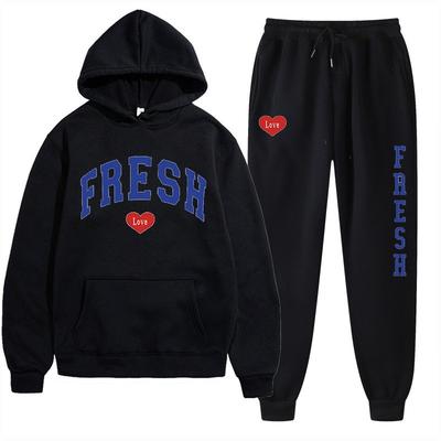 Y2K New NOFS Hoodie Set Sweater Two-piece Set Goth Punk Rock Clothing Streetwear