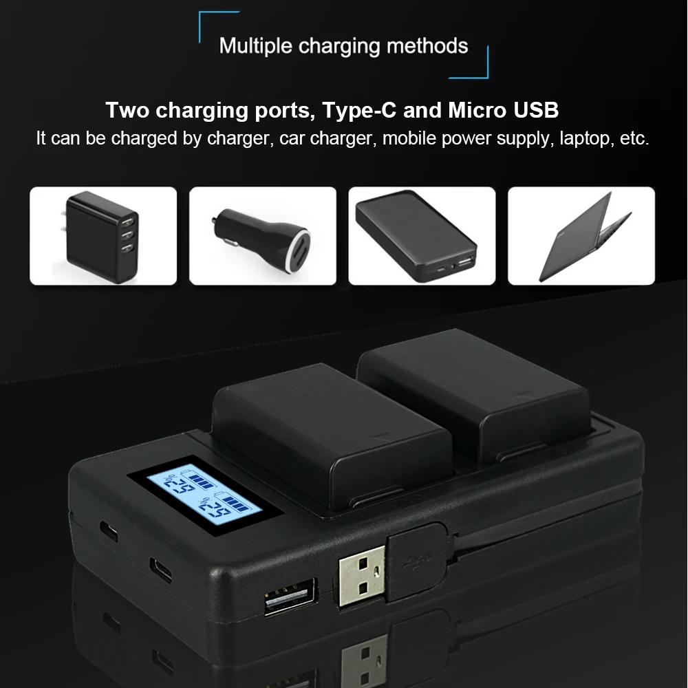 Cityork 1250mAh ENEL 25 EN-EL25 EN EL25 Oppladbart batteri + LCD USB dobbel lader for Nikon Z50 ZFC Z 50 Z FC MH-32 batterier