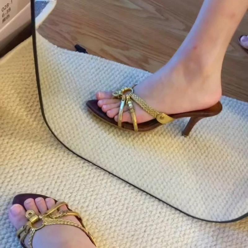 Fashion NEW Women Weaving Cross Leather Crystal Heels Open Hollow Shallow Sandals Elegant Sequins Stiletto Sandals Dress Shoes