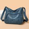 PU kožená taška přes rameno Ženy Kauzální Luxusní kabelky a peněženky Dámská Designová taška Hobos Malá značka Crossbody kabelky