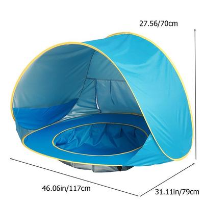 UPF 50+ Baby Beach Tent  Waterproof Sun Shelter UV-protecting Sunshelter with Pool Kid Outdoor Camping Sunshade Beach Sunshelter