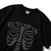 Seupeullaesikodeu Short Sleeve T-Shirt Black - Skeleton