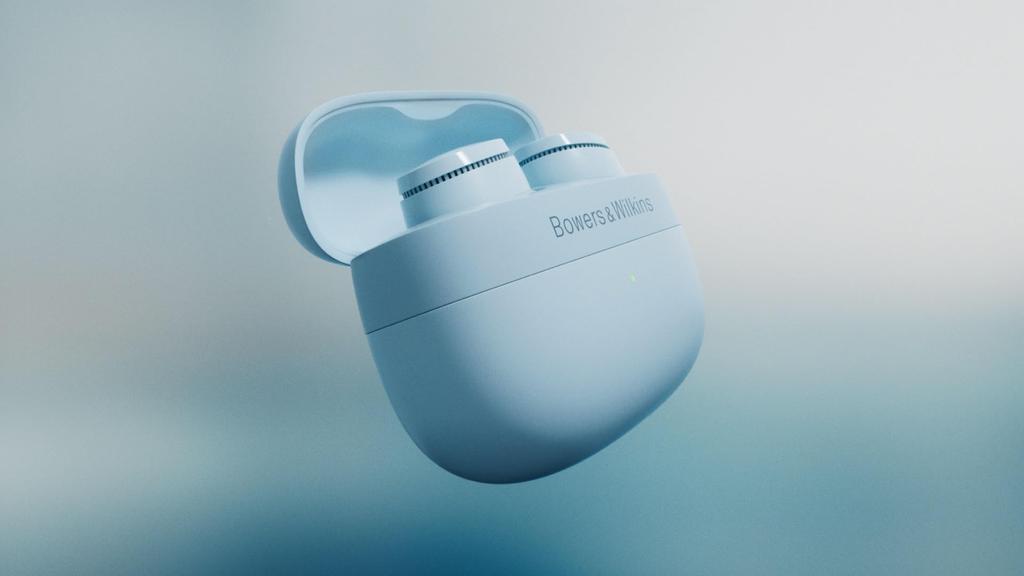 Bowers Wilkins Pi6 True Wireless Earphones with Noise aptX Adaptive Multipoint & (Glacier Blue) Cancellation, Calling, PI6/GB