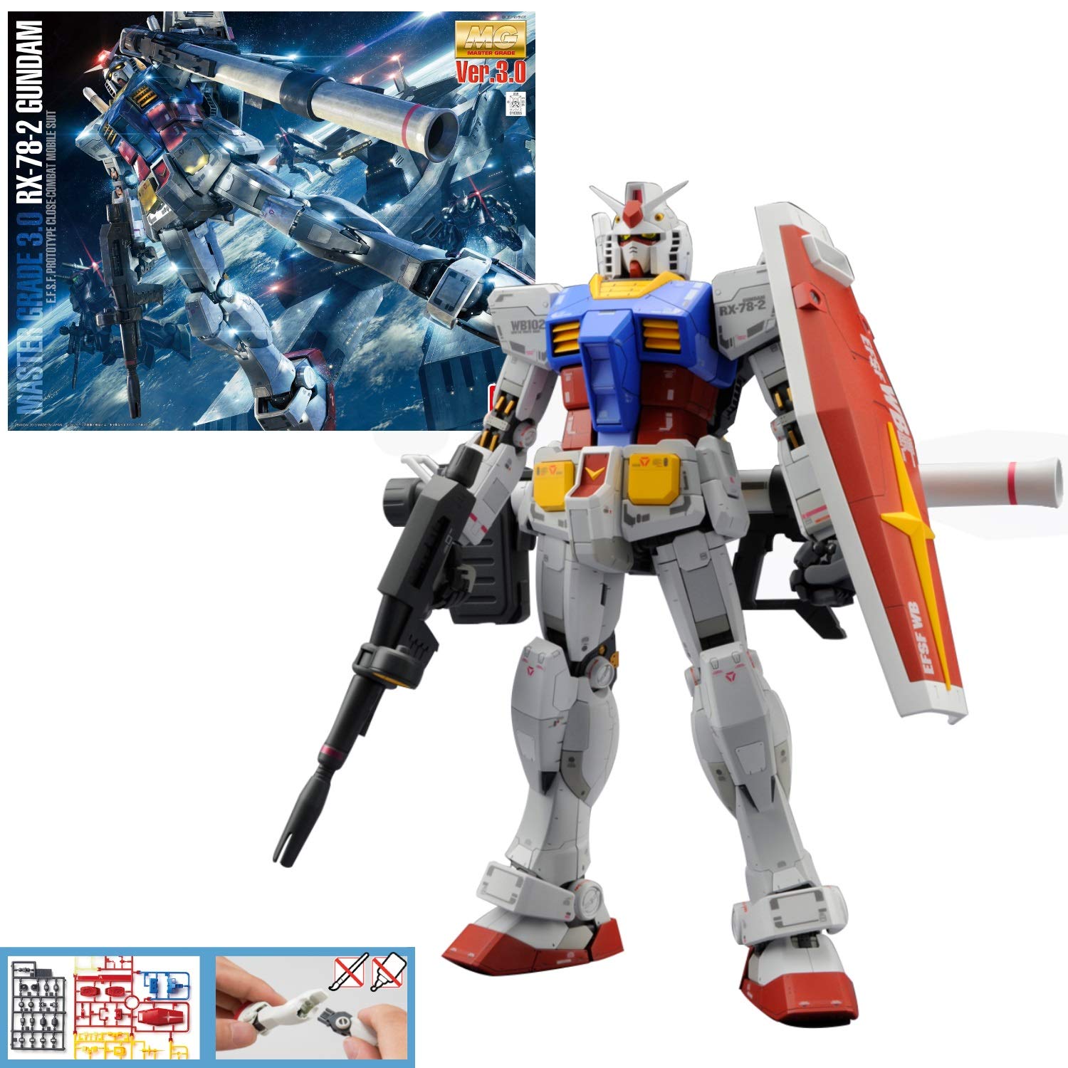 

Gunpla MG 1100 RX-78-2 Gundam Вер.3.0 (Мобильный костюм Гандам)