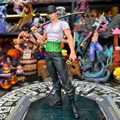25cm/9.84in Figura Anime One Piece Figura di Roronoa Zoro Statua in PVC Modello da Collezione Giocattoli Regali